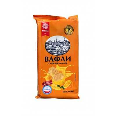Вафли Апельсиновые на сорбите с начинкой 100г/Вереск