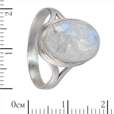 Кольцо 'Офелия' с беломоритом, родий ИАКС31110Х14БМ0R6