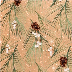Полотенце новогоднее "Этель" "Spruce branches" 40x73 см, 100%хл, саржа 190 г/м2