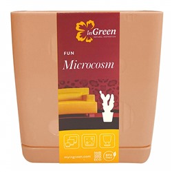 Горшок для цветов InGreen MICROCOSM 0,8 л IG623510040 персиковая карамель