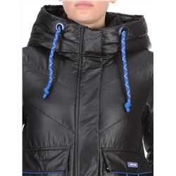 9190 BLACK Пальто зимнее женское EVCANBADY (200 гр. холлофайбера)