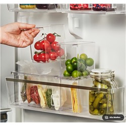 KLIPPKAKTUS Aufbewahrungsbox f Kühlsch, 3er-Set, transparent