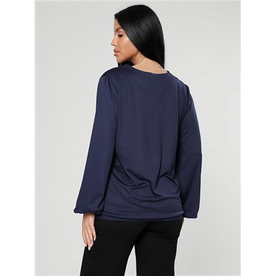 Женская блуза Мирея / темно-синий