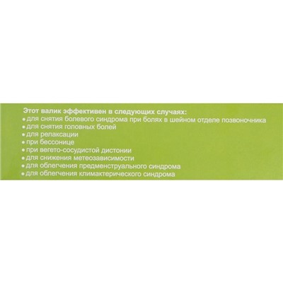 Аппликатор Кузнецова, валик для шеи, спанбонд, красный, 14×23 см