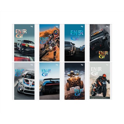 Блокнот А6 48л. на скрепке BG "Racing cars"