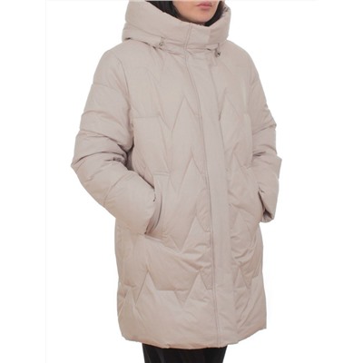 2404 BEIGE Куртка зимняя женская (200 гр. холлофайбер)