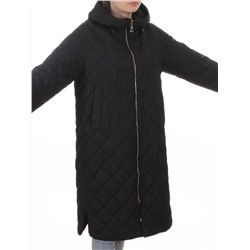 9610 BLACK Куртка стеганная демисезонная женская (100 гр. холлофайбер)
