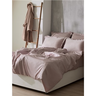 Простыня евро SL Home Tencel, 235×260 см, пудра, тенсель