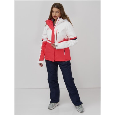 Горнолыжный костюм женский зимний УЦЕНКА белого цвета 02804Bl