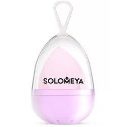 SOLOMEYA Спонж для макияжа со срезом ЛИЛОВЫЙ