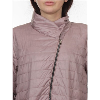 K-532 GRAY PINK Куртка демисезонная стеганая женская (70 гр. холлофайбер)