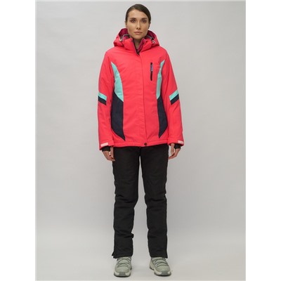 Горнолыжный костюм женский розового цвета 02201R
