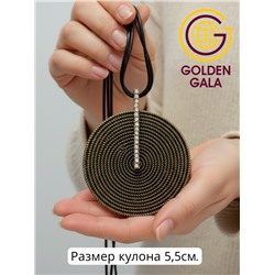 Кулон на кожаном шнурке "Женская грация" Арт КШ2130/07