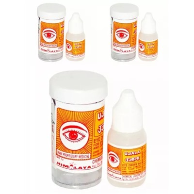 Уджала: глазные капли (3 х 5 мл), Ujala Eye Drops, произв. Himalaya Chemical Laboratory Pharmacy