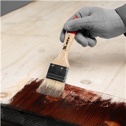 Кисть плоская "Стандарт" 2" (50 мм) натуральная щетина, деревянная ручка MTX