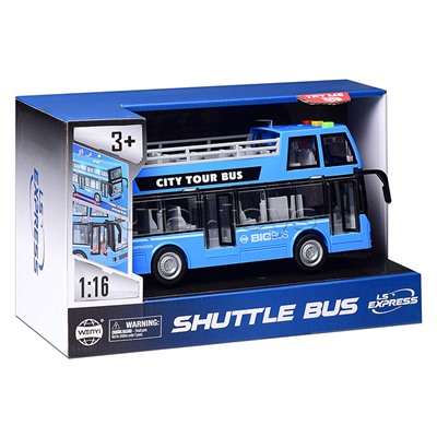 Автобус 1:16 (свет, звук) на батарейках, в коробке