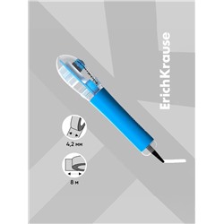 Корректирующая лента 4.2 мм × 8 м, ErichKrause Arctic white, супер-белая, резиновый держатель, блистер