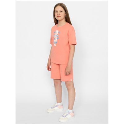 Комплект для девочки Cherubino CSJG 90194-28-379 Коралловый