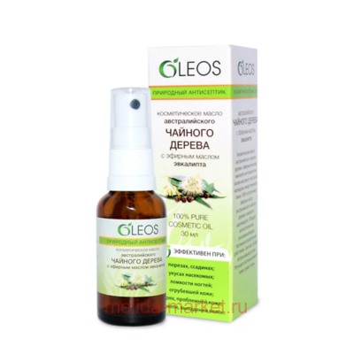 ОЛЕОС МАСЛО АВСТРАЛИЙСКОГО ЧАЙНОГО ДЕРЕВА+ЭВКАЛИПТ 30МЛ/СПРЕЙ