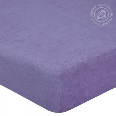 Простыня махровая на резинке Сирень Арт Дизайн