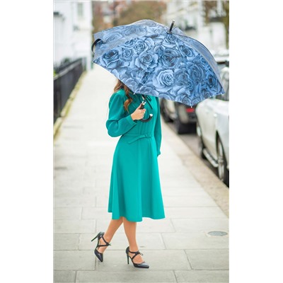 L850-4281 NavyRose (Розы) Зонт женский трость Fulton