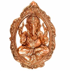 Настенное панно Ганеша, Lord Ganesh Metal Wall Hanging (16 Inch), произв. Apka Mart