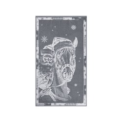 Полотенце махровое 6с103.412ж1 Мороз-наездник(графит5) 50х90см