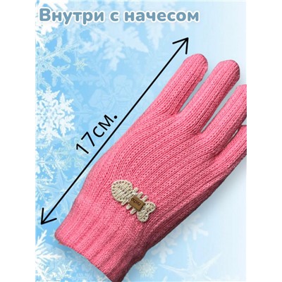 Перчатки детские для девочек Арт 2023/6 тип 4