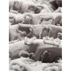 Покрывало LoveLife Tufting: Квадрат цв.серый, 150*220±5см, микрофайбер, 100% п/э