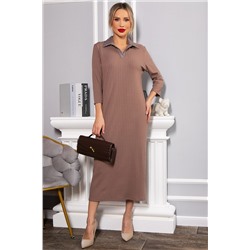 Платье трикотажное Каприччио (коричневое) П14591-10М