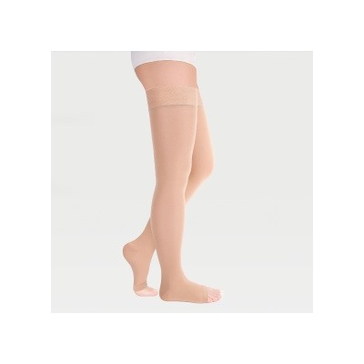 ID-310TL Чулки полупрозрачные с открытым носком (2 класс) Idealista р.L (карамель)