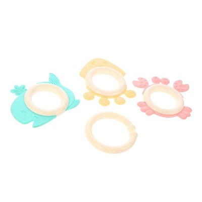 Погремушки-прорезыватели Крошка Я «Нежность», в сумке, набор 5 шт. МИКС