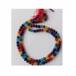 Чётки с камнями для 7 чакр, 7 Chakra Gemstone Mala Rosary, произв. Kalyan Puja