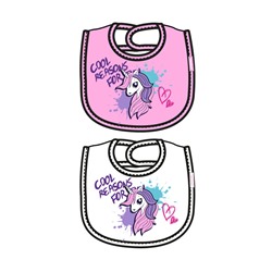 Нагрудник для девочки, 2 шт. в комплекте