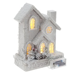 GAEM Изделие декоративное "Домик" с подсветкой (2хАА, н/п), L19 W11 H27 см