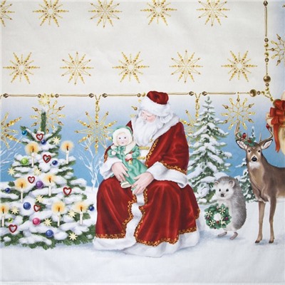 Скатерть новогодняя "Этель" "Christmas time" 150х110см +/-3см с ГМВО, хл100%