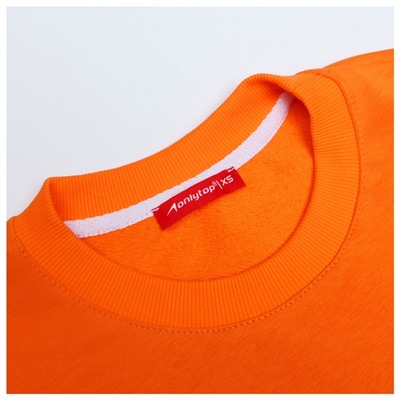 Свитшот РОСКОСМОС х ONLYTOP, р. XS, оранжевый