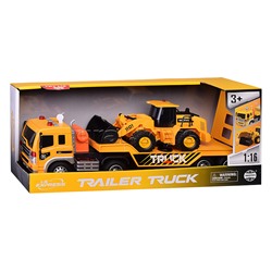 Машина "Эвакуатор" с грейдером ( свет, звук) в коробке