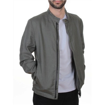 5886 GREY/GREEN Ветровка мужская DSG DONG (100% лён)