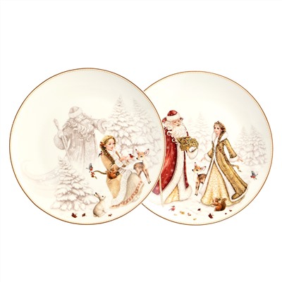 НАБОР ТАРЕЛОК ЗАКУСОЧНЫХ LEFARD "МОРОЗКО" 4 ШТ. 20,5 СМ (КОР=6НАБ.)