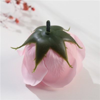 Мыльные лепестки для ванны «Бутон королевской розы. Светло-розовый», подарочный, 7×7×6 см