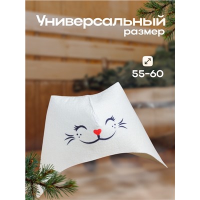 Шапка для бани "Кошка"