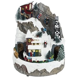 GAEM Фигурка декоративная "Рождество" (3 мелодии, подсвет, движ, 3xAA н/п, +USB), L21,5 W21,5 H26,5 см