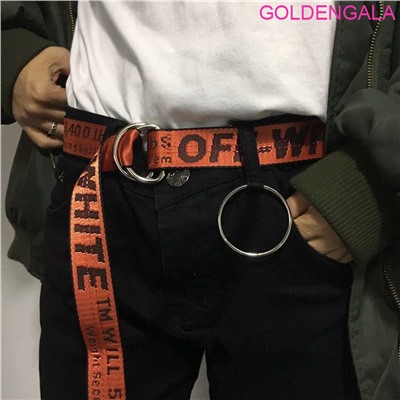 Ремень унисекс OFF-WHITE 3,5х135 см Р9 тип 3