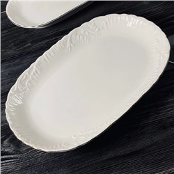 305-062 Набор из 2 прямоугольных блюд 30,5см АВРОРА ЗОЛОТО в под.уп.(х12) Фарфор