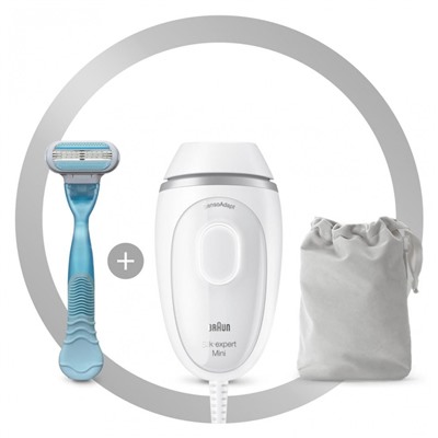 Braun IPL System quot;Silk-expert Pro PL1124 + Venus Rasiererquot; in Weiss/Silber  Система IPL "Silk-expert Pro PL1124 + Venus Shaver" белый/серебристый