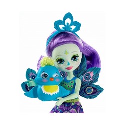 ENCHANTIMALS "Кукла с любимой зверюшкой Patter Peacock & Flap" DYC76 FXM74 DVH87