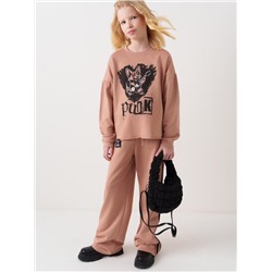 Комплект для девочки: толстовка, брюки