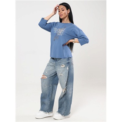 Футболка Фрактал индиго ИвК