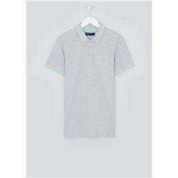 Neon Tipped Polo Shirt